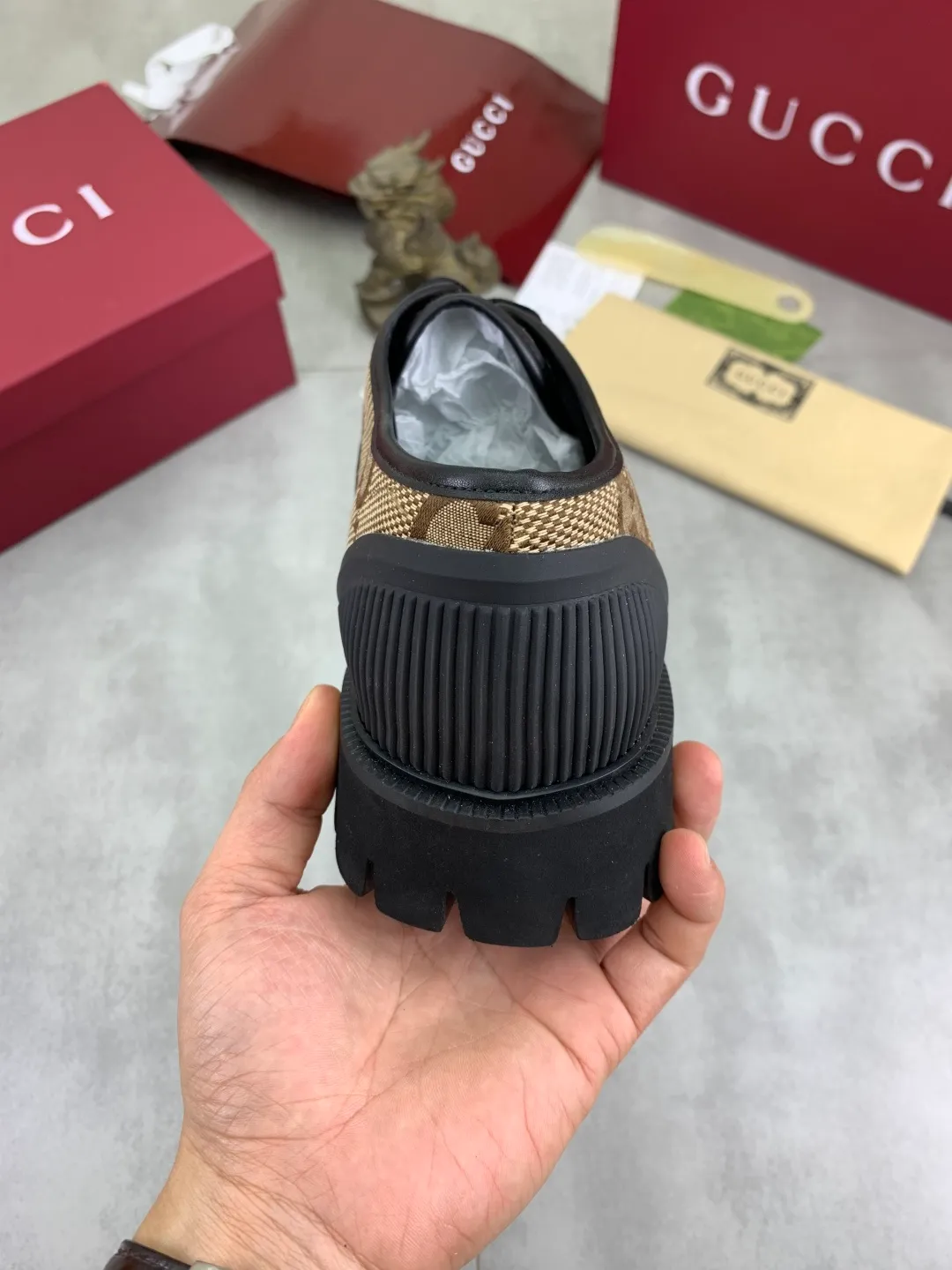 Men's Men's Shoes 💰P420 💰【New Style】 Gucci lazy slip-on couple 🧑‍🤝‍🧑 style high-top leather shoes hot selection (Gucci GUCCI) official website latest Gucci lazy 🎁 leather shoes, hot style 💥 style is simple and elegant, exclusive for trendy men. Unique official website latest brand original double G pressure Floral elements 👑 Original Gucci decoration, fashionable and elegant, fabric original calfskin with double G denim ✅ Fully imported soft sheepskin lining, official website designated wear-resistant lightweight foam business outsole, classic model taken in kind 🎬 Size: 35-46 Various colors available